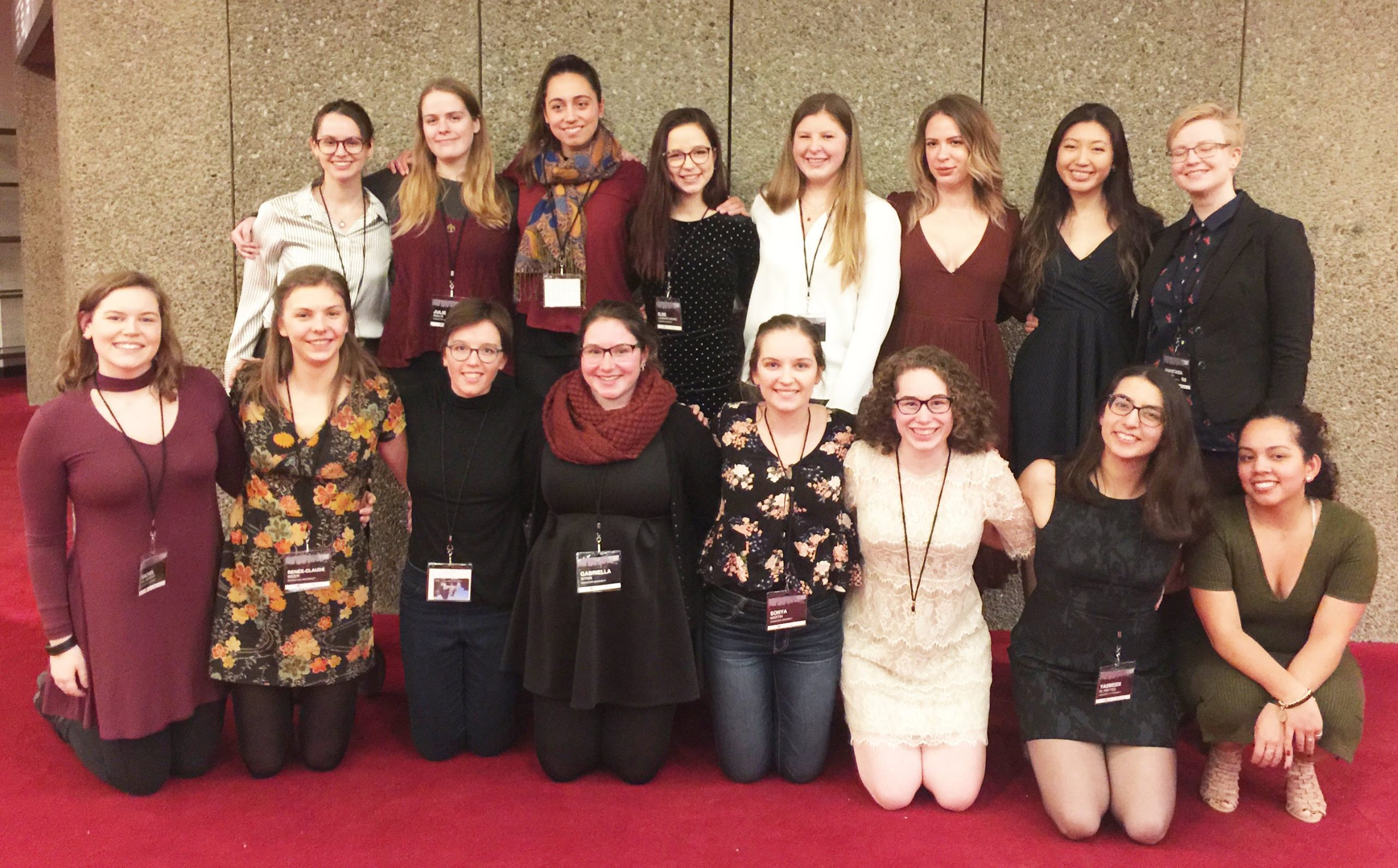 Undergraduate students who attended the Canadian Conference for Undergraduate Women in Physics