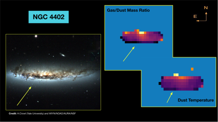 Vismaya Pillai's work on measuring dust and gas in galaxies in the Virgo Cluster